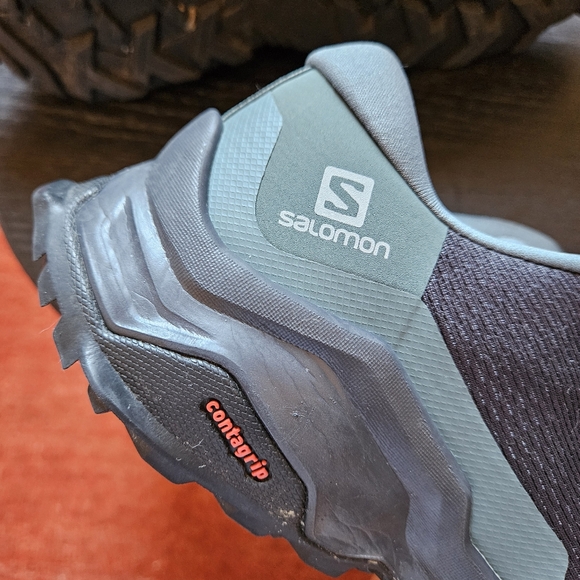 Salomon Women's X Reveal Trail hiking Shoes Size 7.5 LIKE NEW Basalm Green - Picture 8 of 11